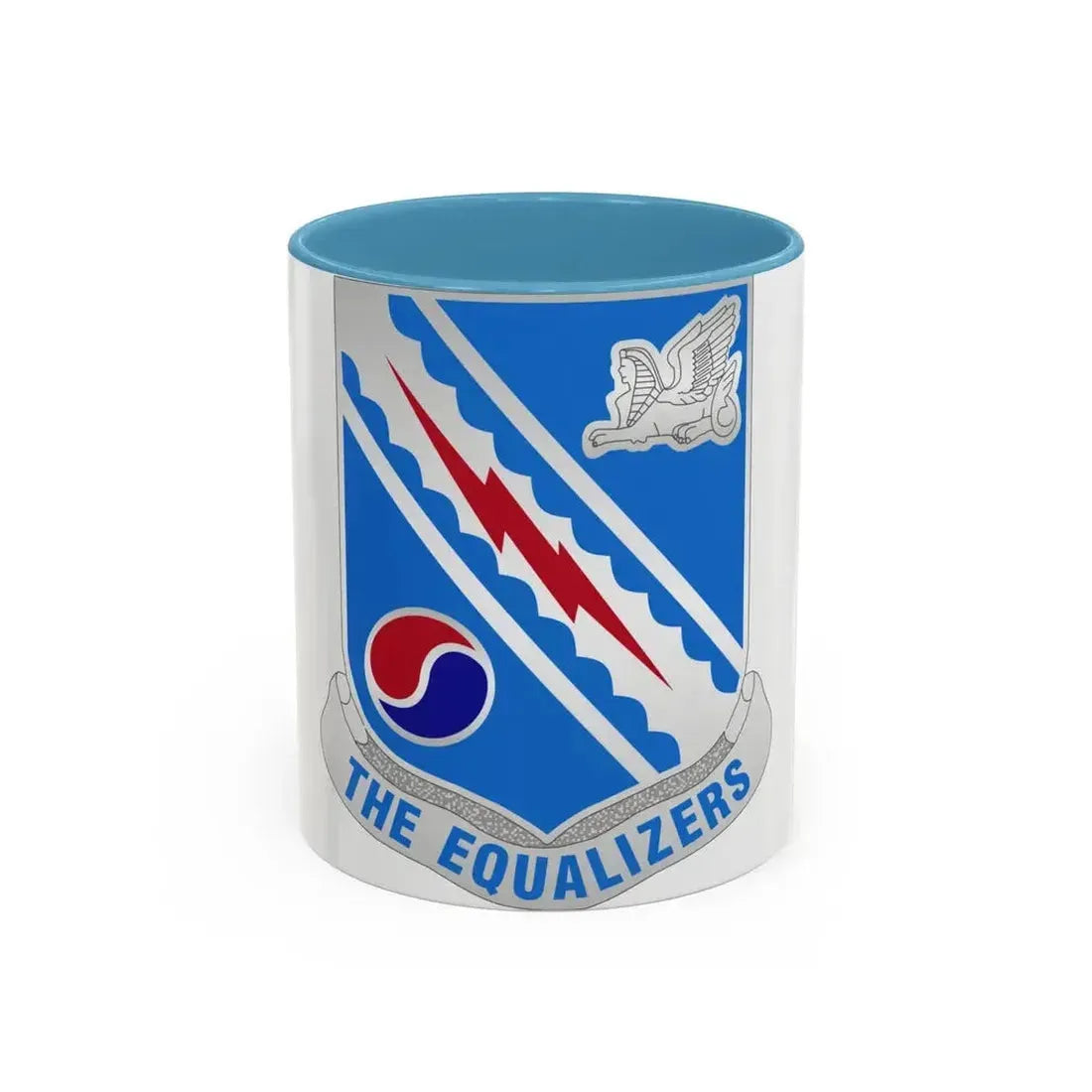 522 Military Intelligence Battalion (U.S. Army) Accent Coffee Mug 11oz Light Blue - Go Mug Yourself