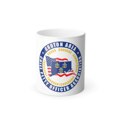 Groton Area CPOA Chief Petty Officer Associations (U.S. Navy) Color Changing Mug 11oz