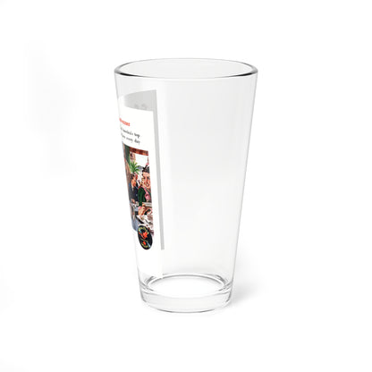 Only two waitresses, Wurlitzer adv,t Collier's, September 21, 1946 (Magazine Illustration) Pint Glass 16oz