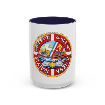 USCG Station Venice (U.S. Coast Guard) Accent Coffee Mug
