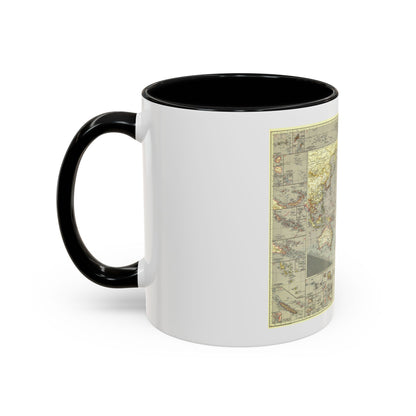 Pacific Ocean (1936) (Map) Accent Coffee Mug