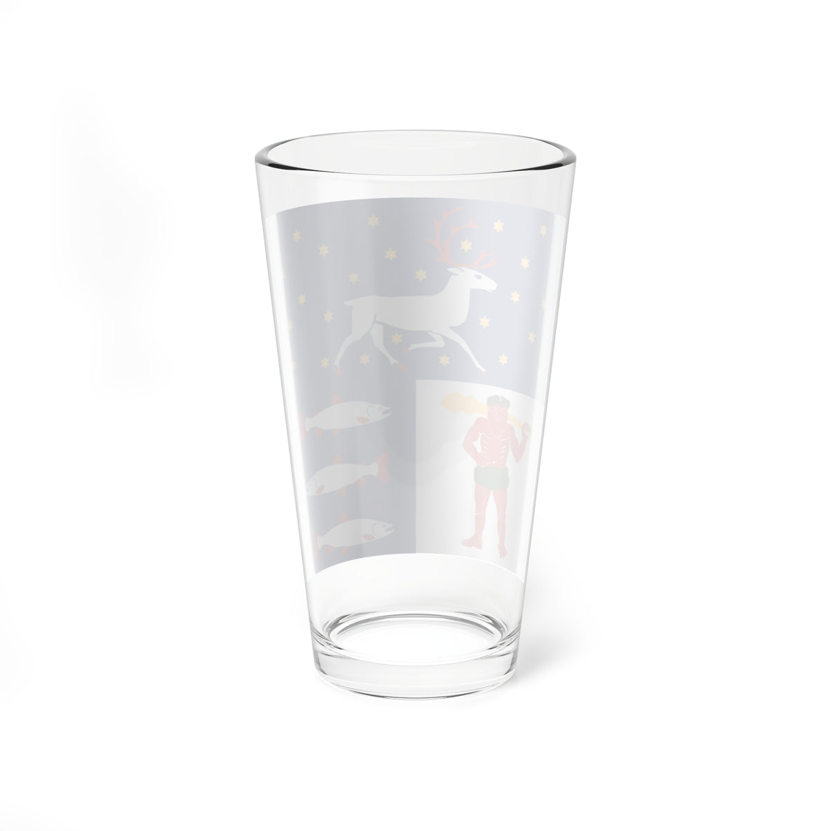 Vasterbottens lan vapenflagga (Sweden) Pint Glass 16oz