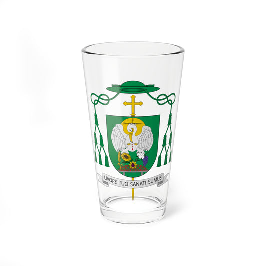 Escudo de Francisco Jesús Orozco Mengíbar (Spain) (Coat of Arms) Pint Glass 16oz