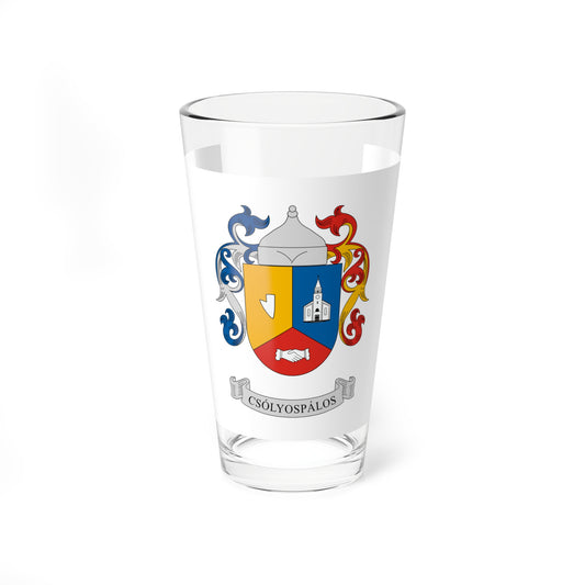 Flag of Csolyospalos (Hungary) Pint Glass 16oz