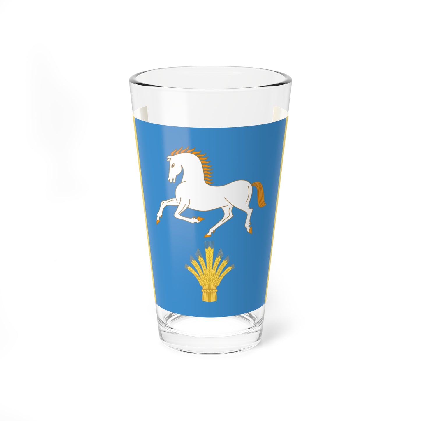 Flag of Ilishevsky rayon (Russia) Pint Glass 16oz