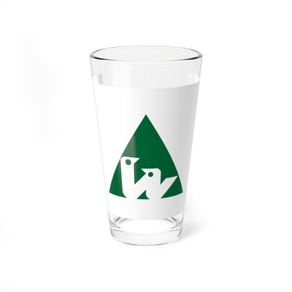 Flag of Nishi Ward Sapporo Hokkaido (Japan) Pint Glass 16oz