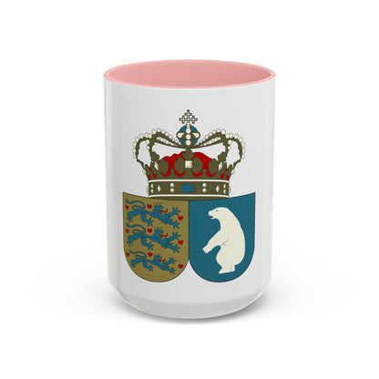 Coat of arms of the County of Greenland - Accent Coffee Mug