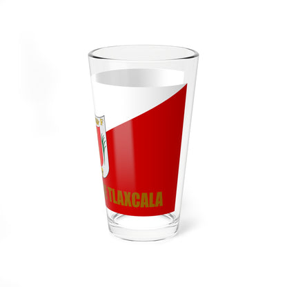 Flag of Tlaxcala reverse side (Mexico) Pint Glass 16oz