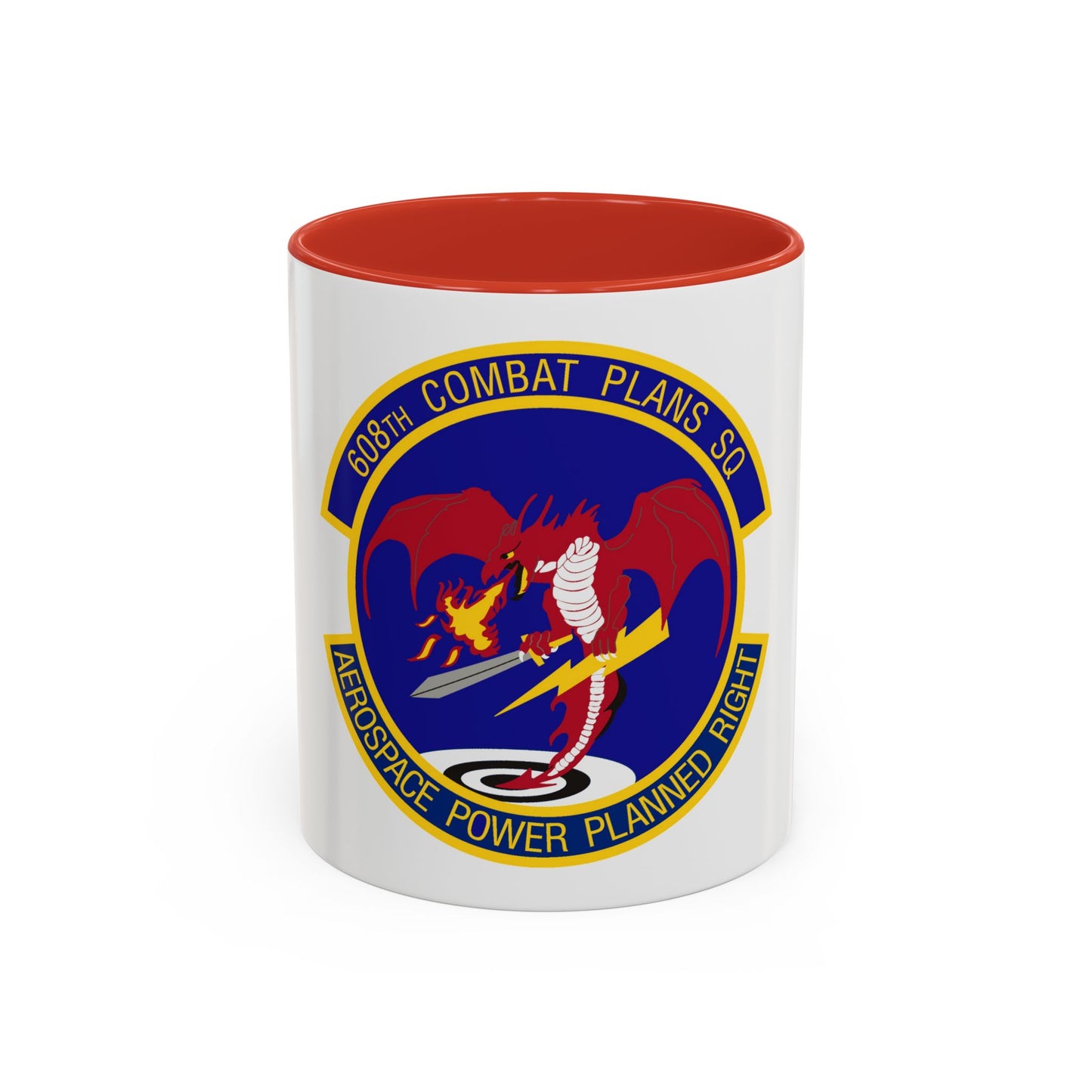 608th Combat Plans Squadron (U.S. Air Force) Accent Coffee Mug