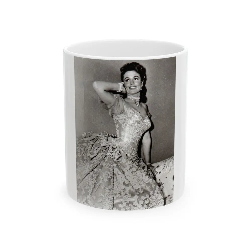 Dorothy Malone #139 (Vintage Female Icon) White Coffee Mug-11oz-Go Mug Yourself