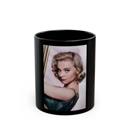 Diane McBain #30 (Vintage Female Icon) Black Coffee Mug-11oz-Go Mug Yourself