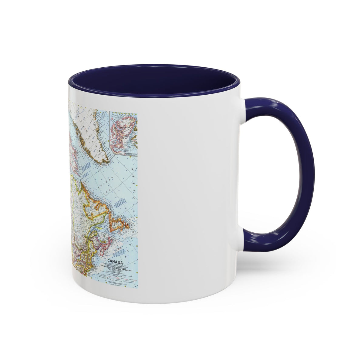 Canada (1961) (Map) Accent Coffee Mug