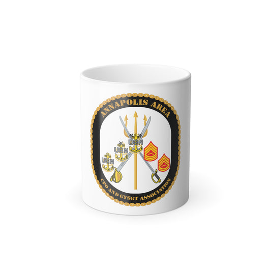 CPO & GySgt Assoc Annapolis Area (U.S. Navy) Color Changing Mug 11oz