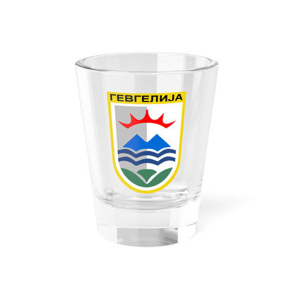 Coat of arms of Gevgelija Municipality (North Macedonia) (Coat of Arms) Shot Glass 1.5oz