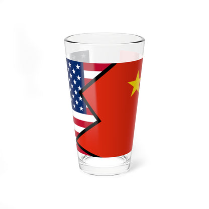 FlagUSA FlagPRC crash (China) Pint Glass 16oz