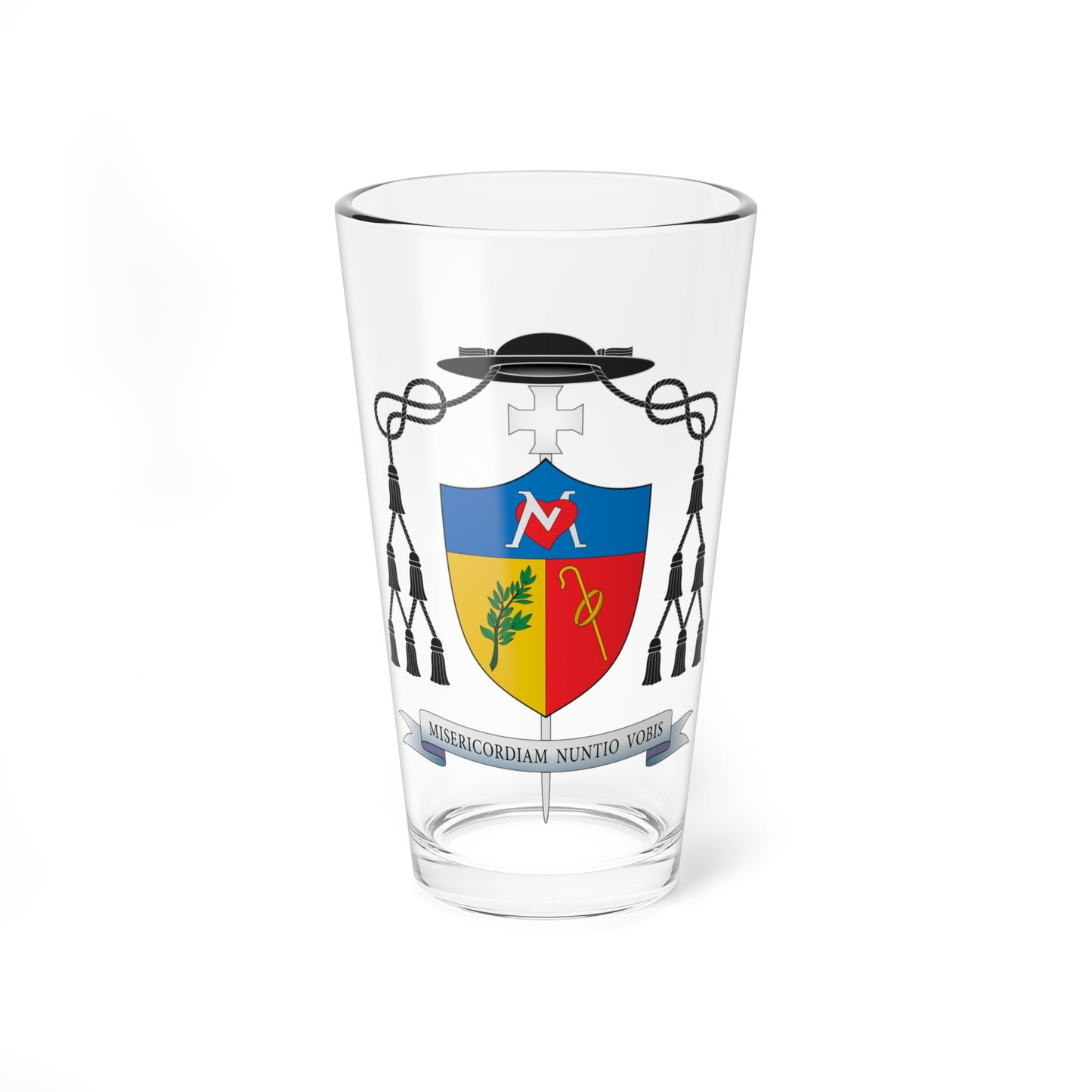 Escudo de Jacinto Inácio Flach (Spain) (Coat of Arms) Pint Glass 16oz