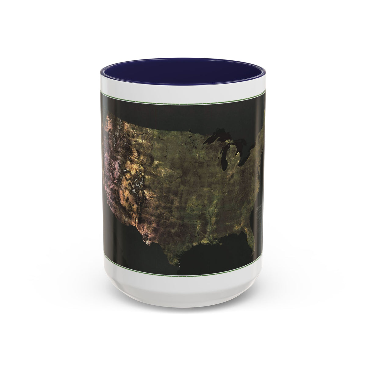 USA - Portrait U.S.A (1976) (Map) Accent Coffee Mug