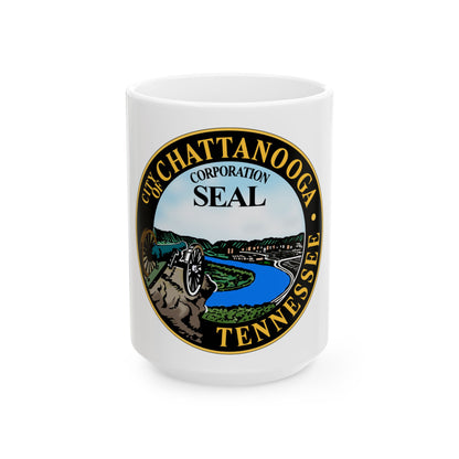 Seal of Chattanooga Tennessee - White Coffee Mug