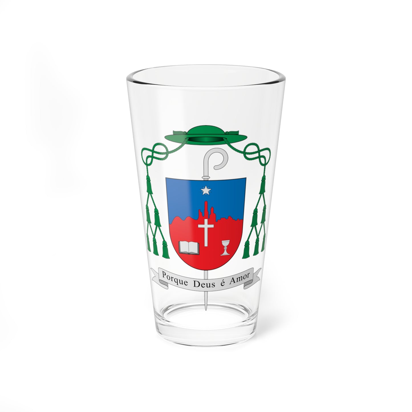 Escudo de Joaquim Giovani Mol Guimarães (Spain) (Coat of Arms) Pint Glass 16oz