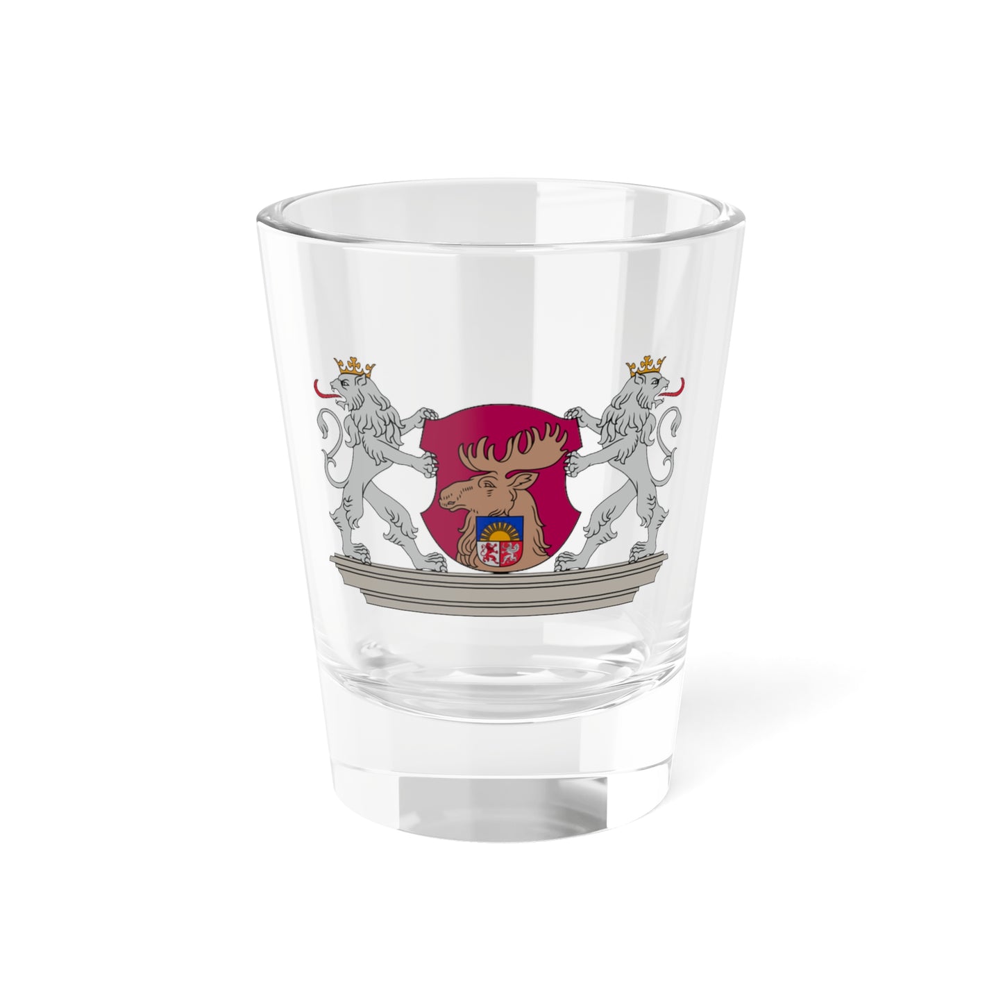 Jelgava COA great (Latvia) (Coat of Arms) Shot Glass 1.5oz