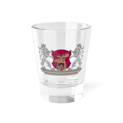 Jelgava COA great (Latvia) (Coat of Arms) Shot Glass 1.5oz