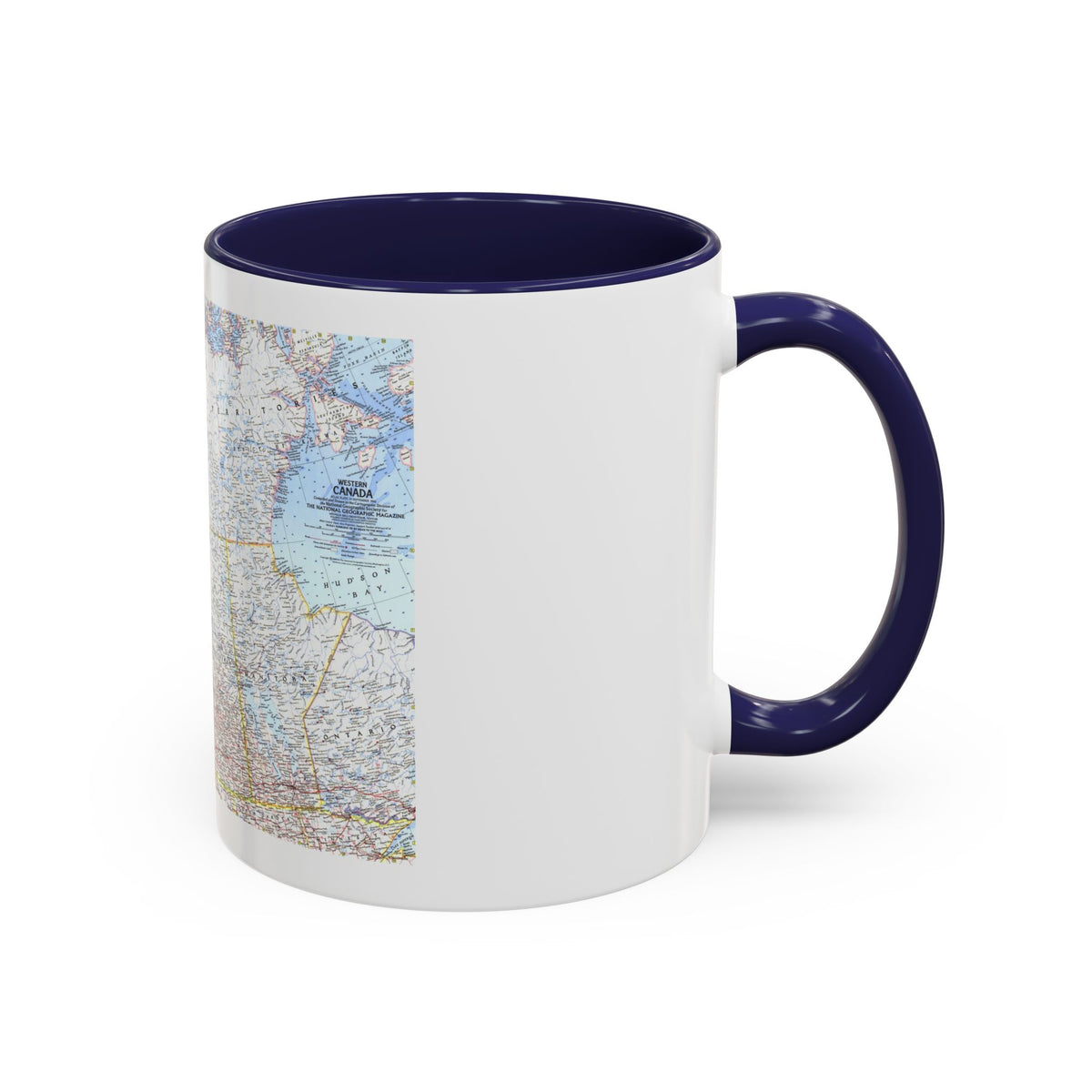 Canada - Western (1966) (Map) Accent Coffee Mug