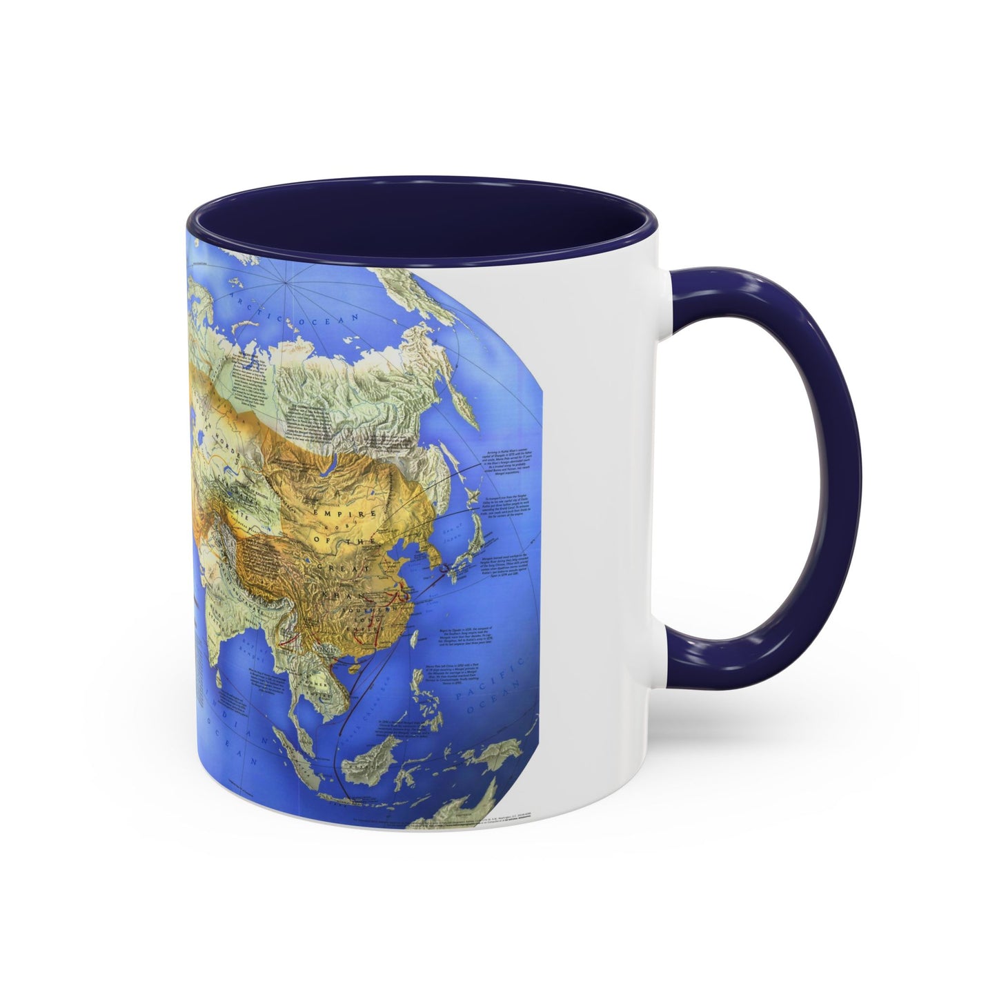 Mongol Khans and Their Legacy (1996) (Map) Accent Coffee Mug