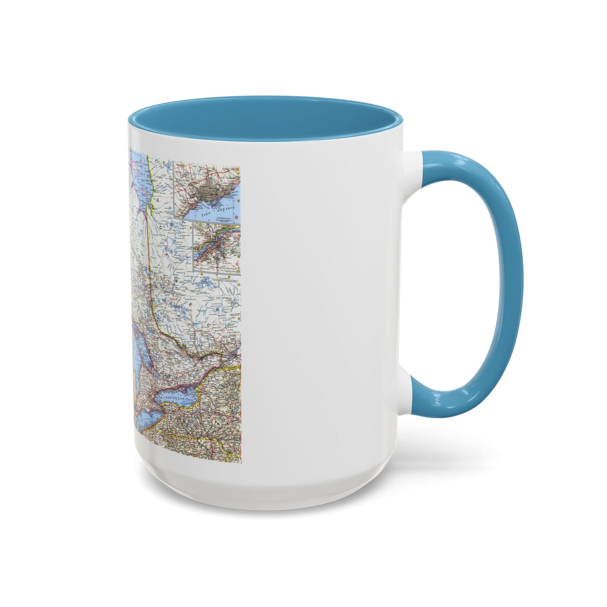Canada - Central (1963) (Map) Accent Coffee Mug