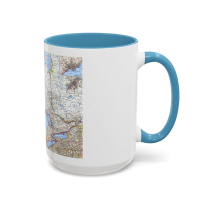Canada - Central (1963) (Map) Accent Coffee Mug