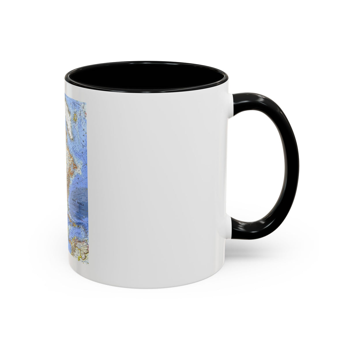 North America (1964) (Map) Accent Coffee Mug