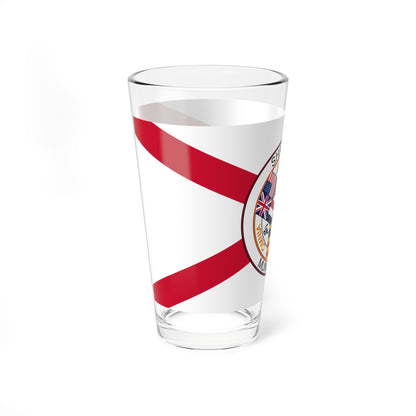 Flag of the Shanghai International Settlement pre-WWI (China) Pint Glass 16oz