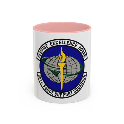 301st Force Support Squadron (U.S. Air Force) Accent Coffee Mug