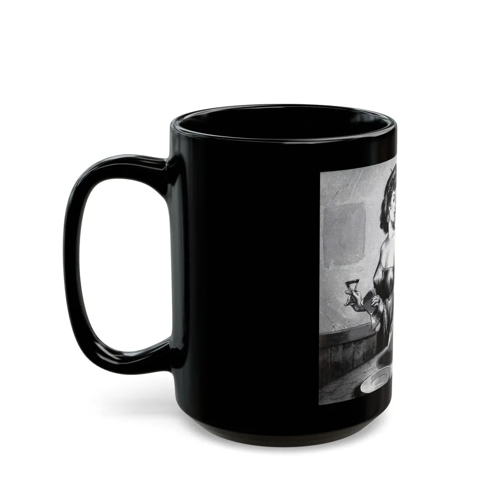 French Beret, Figure Photography magazine - Black Coffee Mug-Go Mug Yourself