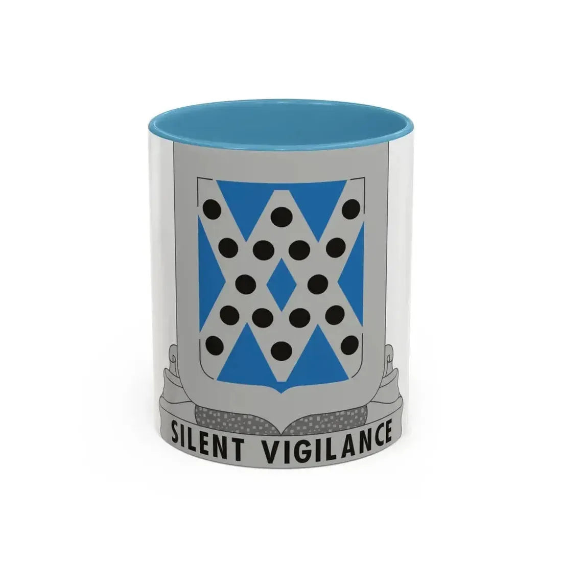 524 Military Intelligence Battalion (U.S. Army) Accent Coffee Mug 11oz Light Blue - Go Mug Yourself