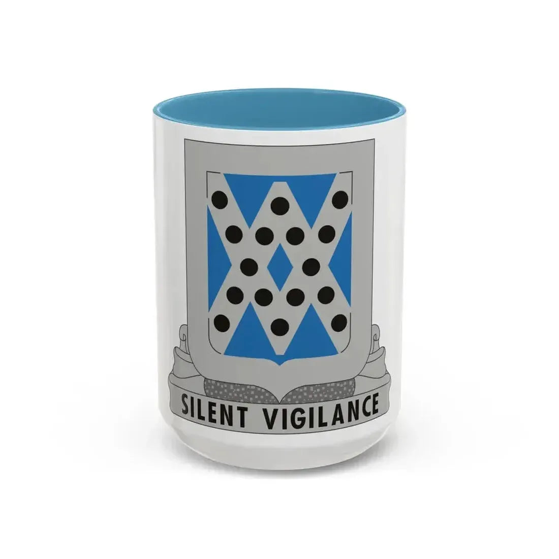 524 Military Intelligence Battalion (U.S. Army) Accent Coffee Mug 15oz Light Blue - Go Mug Yourself