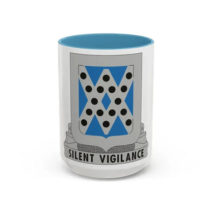 524 Military Intelligence Battalion (U.S. Army) Accent Coffee Mug 15oz Light Blue - Go Mug Yourself
