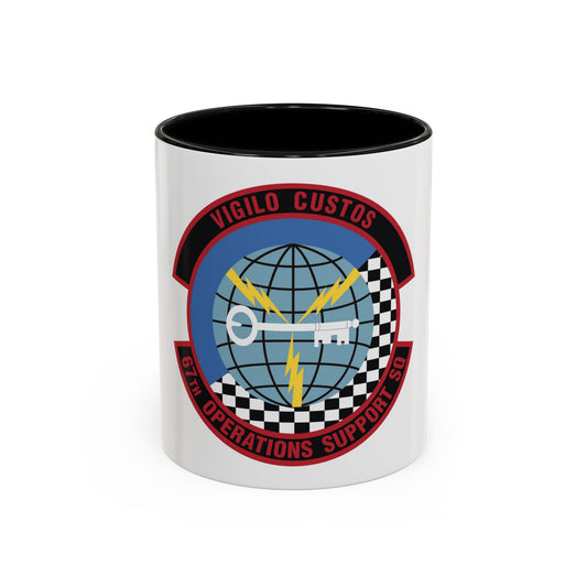 67th Operations Support Squadron (U.S. Air Force) Accent Coffee Mug