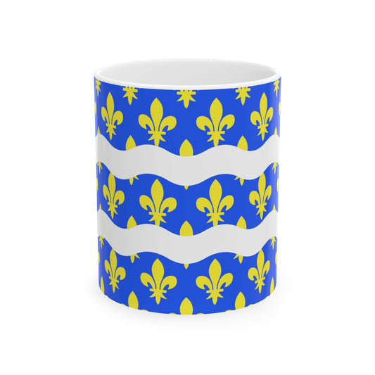 Flag of Seine et Marne France 2 - White Coffee Mug