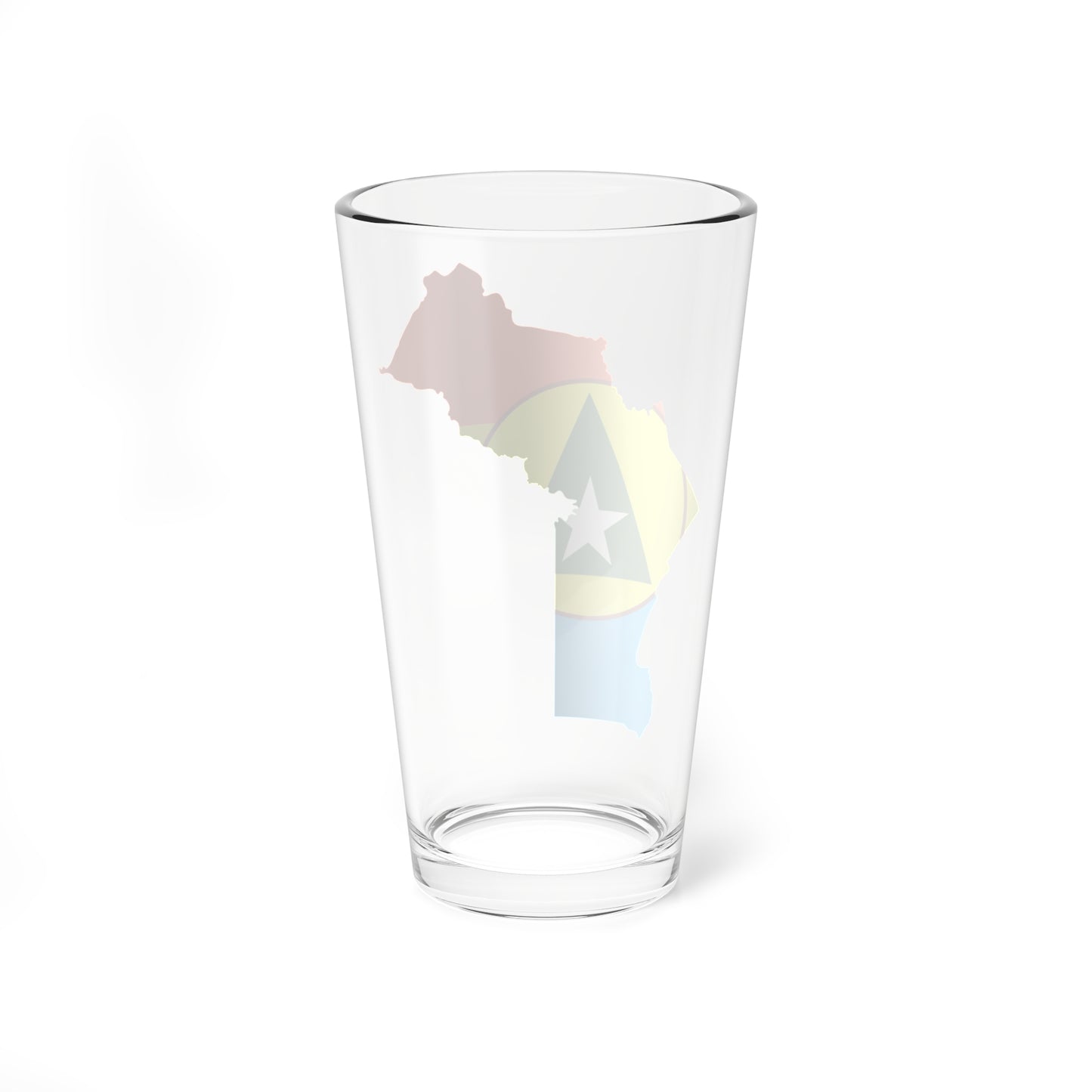 Flag map of Cabinda FLEC (Angola) Pint Glass 16oz