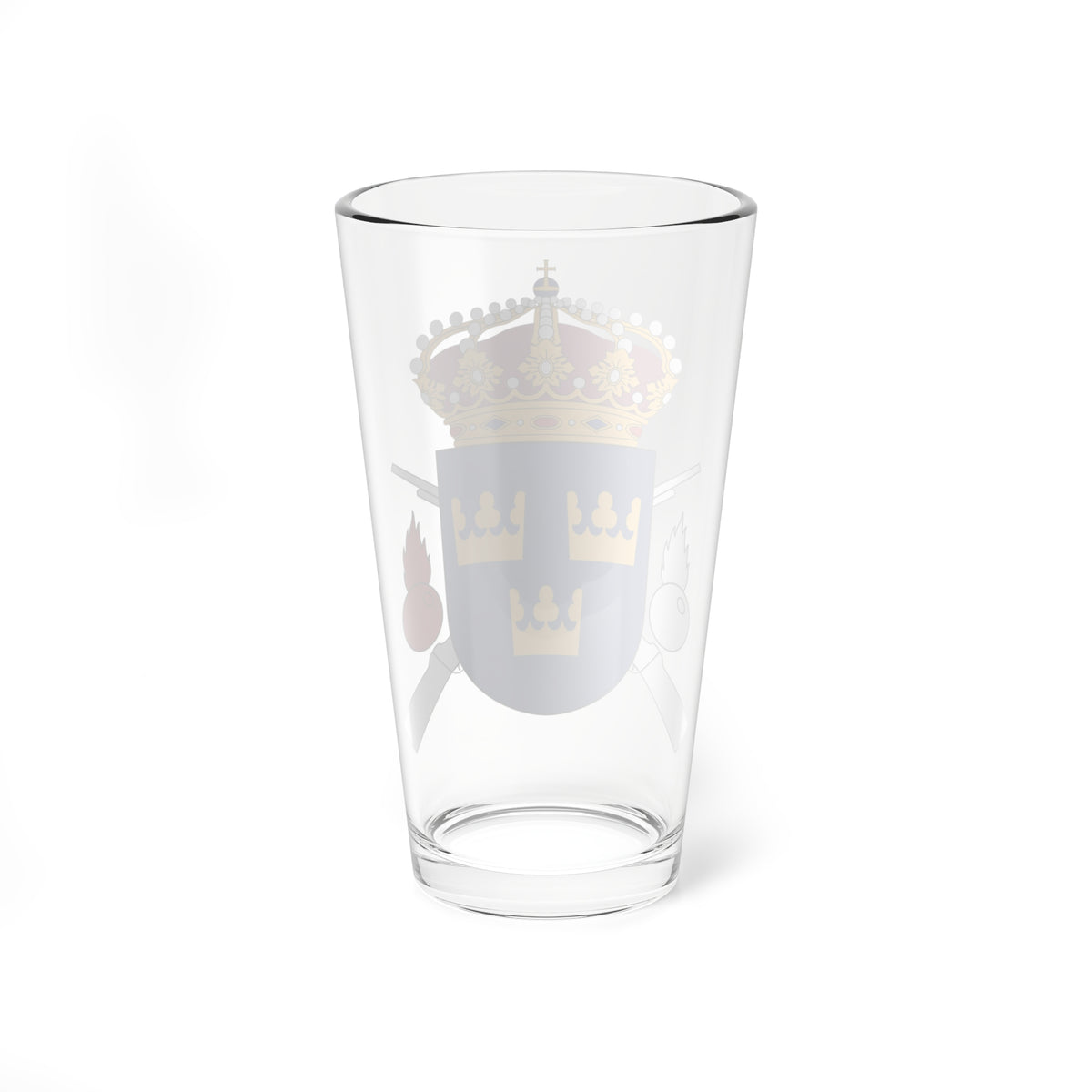 Livgrenadjärregementet vapen (Sweden) (Coat of Arms) Pint Glass 16oz