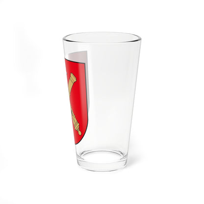 Nemunėlio Radviliškio herbas (Lithuania) (Coat of Arms) Pint Glass 16oz