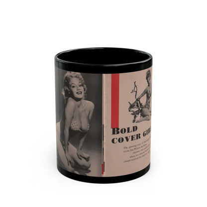 Lee Wilson #02 - Pages 1 & 2 of 4 Featuring, Lee+2 B&W Photos & Short Article from Bold Pocket Mag. January '56 (Vintage Female Icon) Black Coffee Mug-11oz-Go Mug Yourself