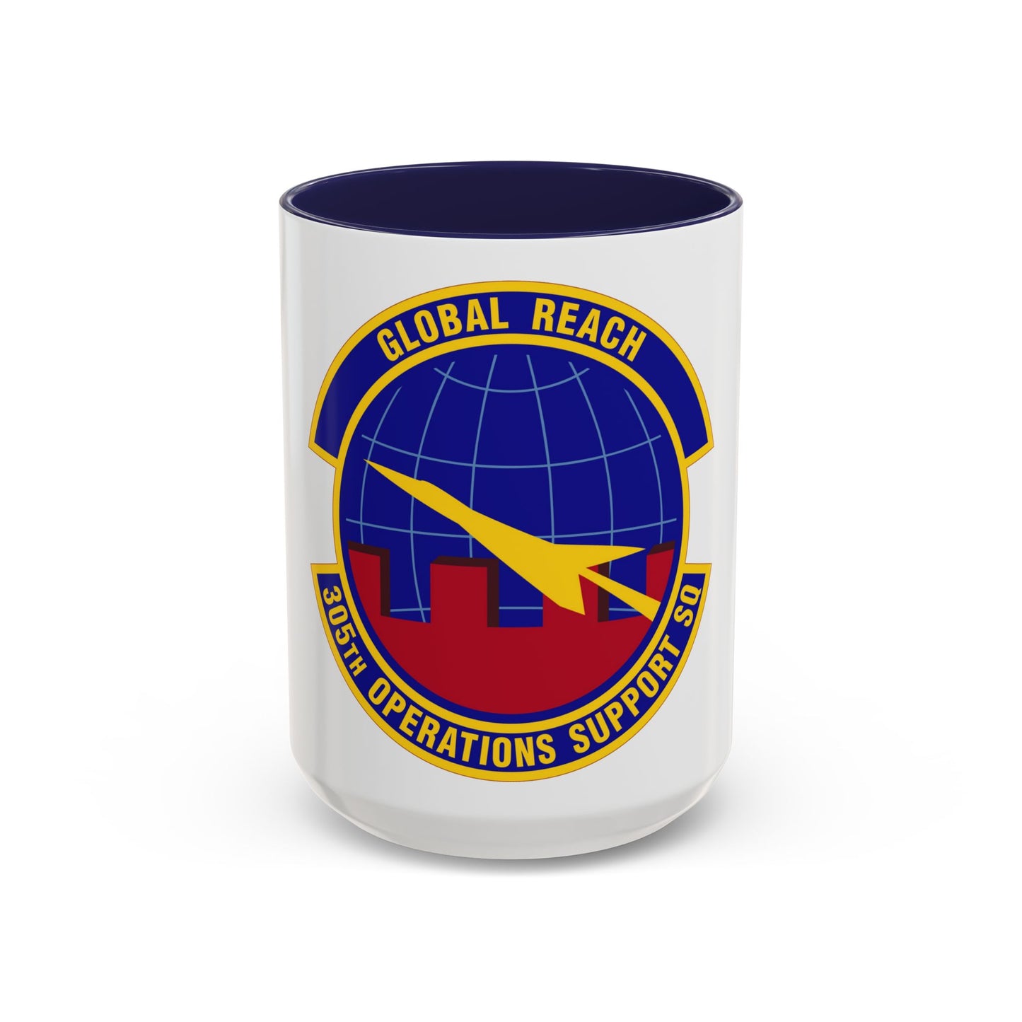 305 Operations Support Squadron AMC (U.S. Air Force) Accent Coffee Mug