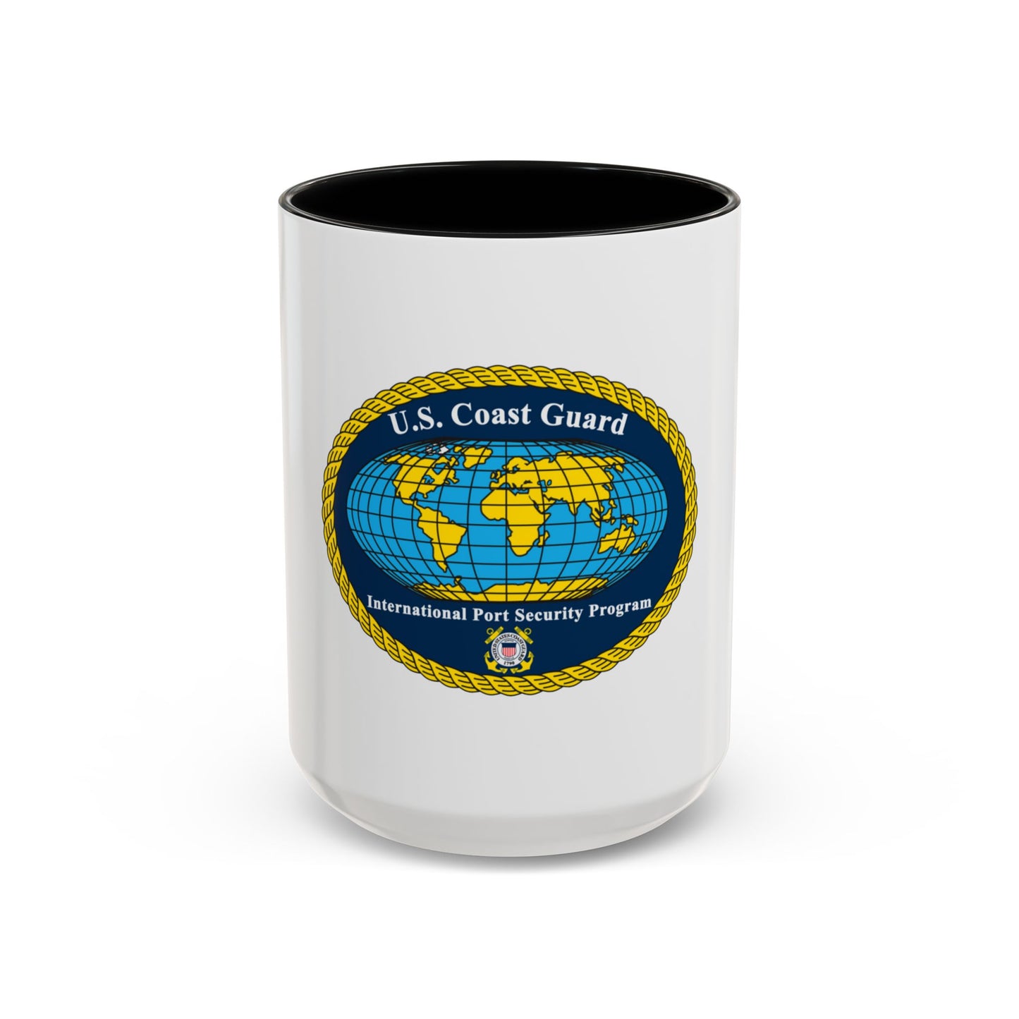 International Port Security Program USCG (U.S. Coast Guard) Accent Coffee Mug