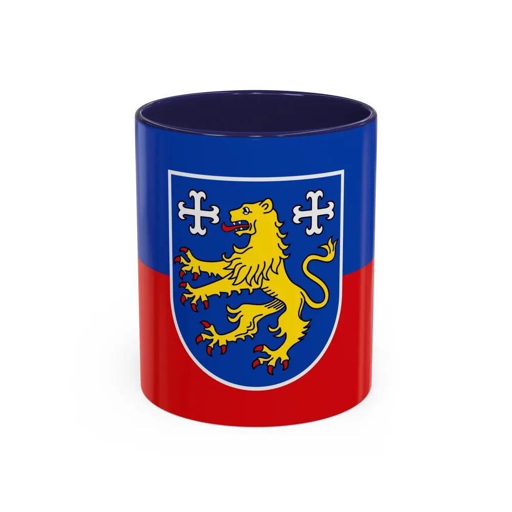 Flag of Friesland Germany - Accent Coffee Mug-11oz-Navy-Go Mug Yourself