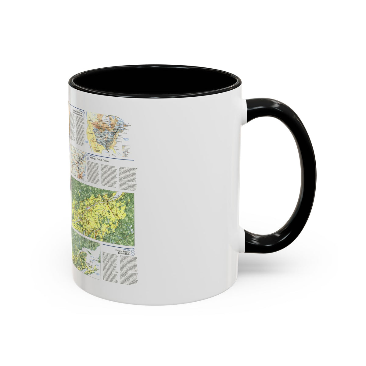 Canada - Quebec 2 (1991) (Map) Accent Coffee Mug