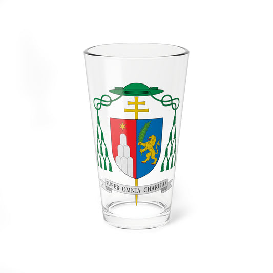 Escudo de Alfio Rapisarda (Spain) (Coat of Arms) Pint Glass 16oz
