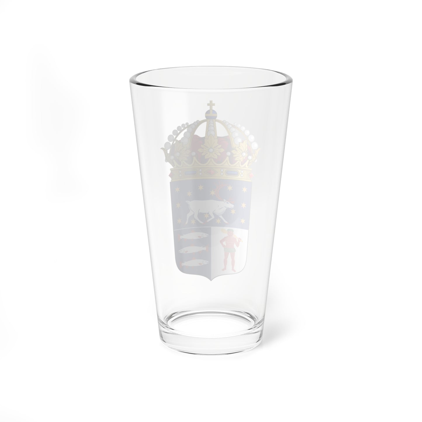 Västerbottens läns vapen crowned (Sweden) (Coat of Arms) Pint Glass 16oz