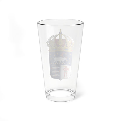 Västerbottens läns vapen crowned (Sweden) (Coat of Arms) Pint Glass 16oz