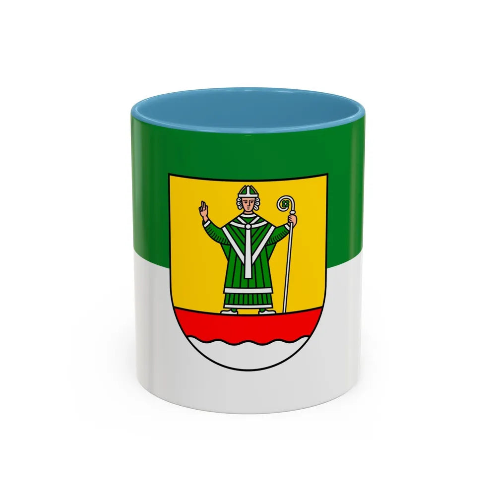 Flag of Cuxhaven Germany - Accent Coffee Mug-11oz-Light Blue-Go Mug Yourself